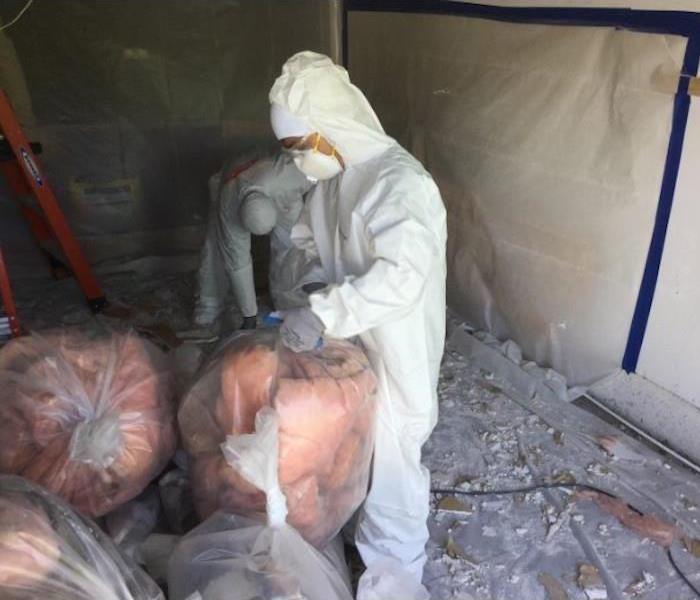 SERVPRO Technicians Removing Asbestos